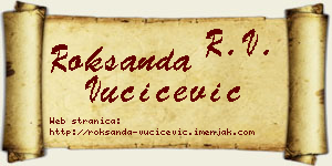 Roksanda Vučićević vizit kartica